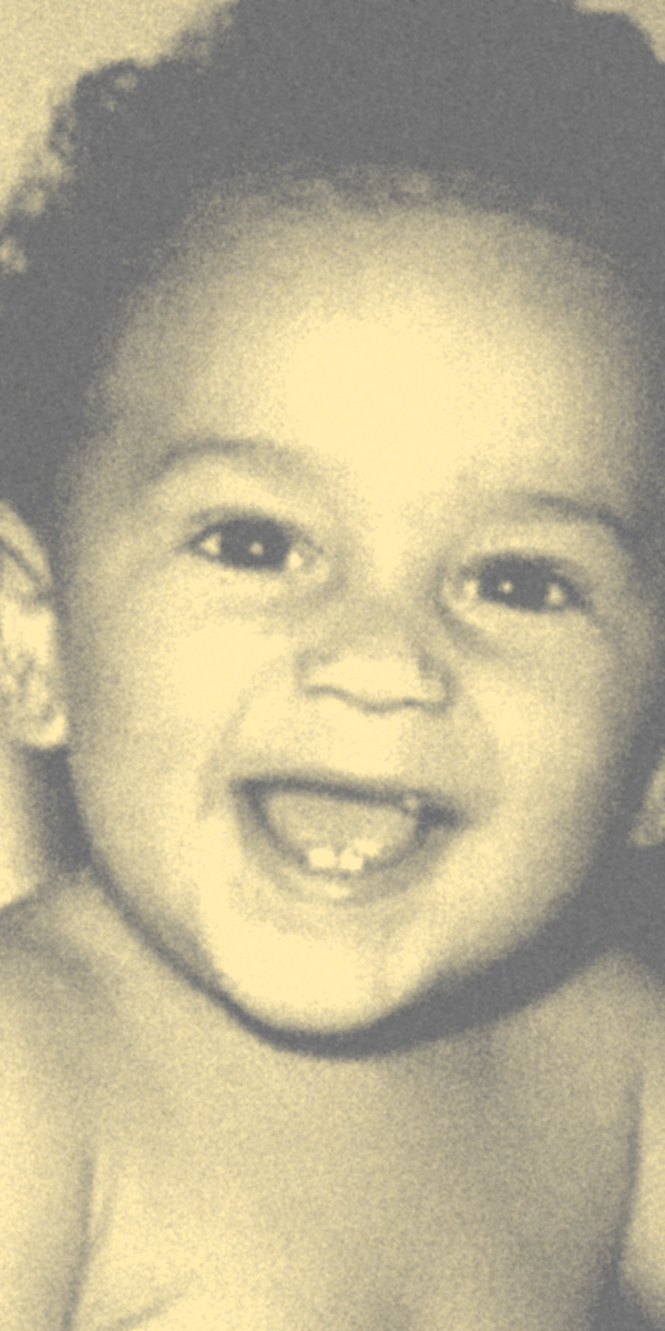Foto de Bruno quando criança